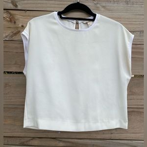 3 for $10 H&M Cream Boxy Top Short Sleeves
